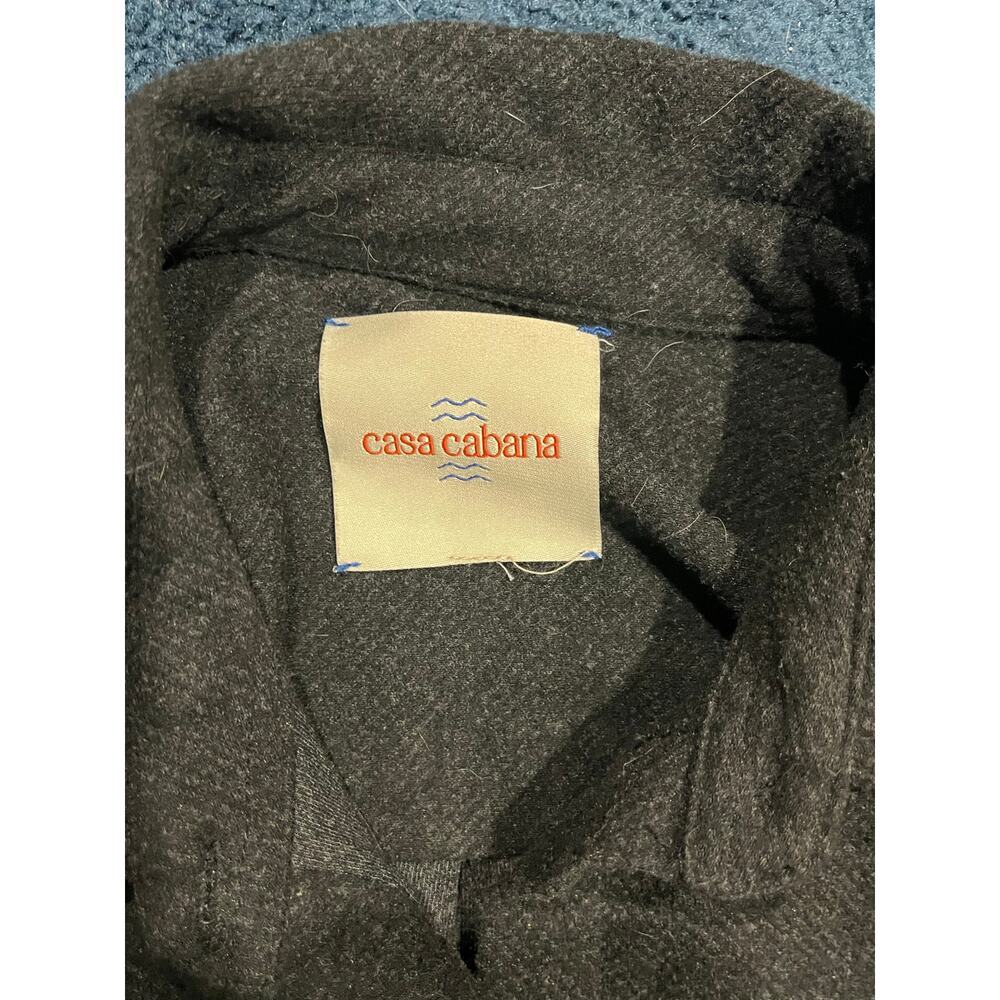 Casa Cabana Dark Gray Button Down Shacket Women's Small - Picture 4 of 5
